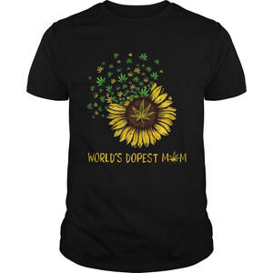 Worlds Dopest Mom Weed Sunflower Shirt